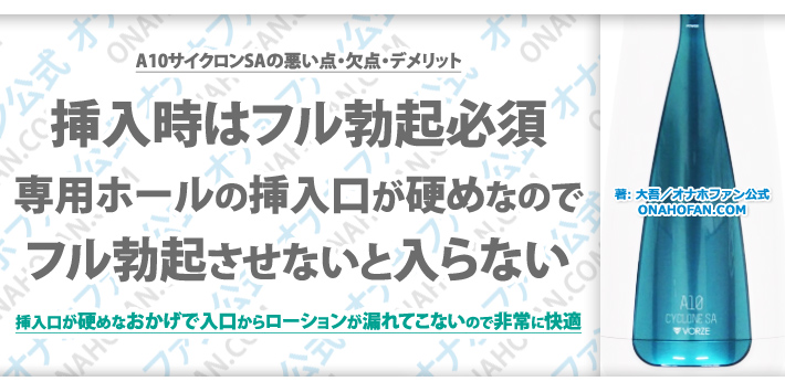 専用ホールの挿入口が固めなのでフル勃起でないと挿入できない